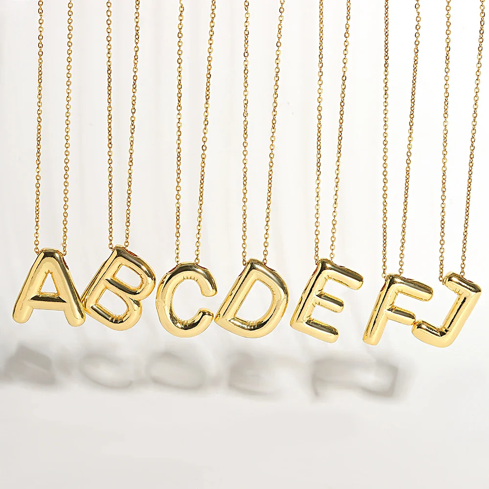 Bubble Letter Initial Necklace (Bundle) - Image 17