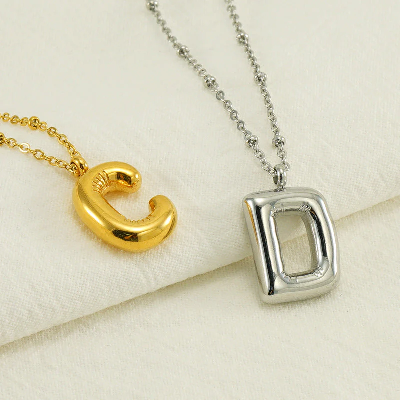 Bubble Letter Initial Necklace (Bundle) - Image 10