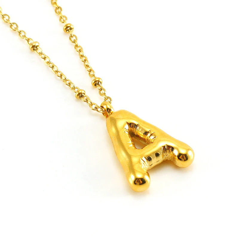Bubble Letter Initial Necklace (Bundle) - Image 12
