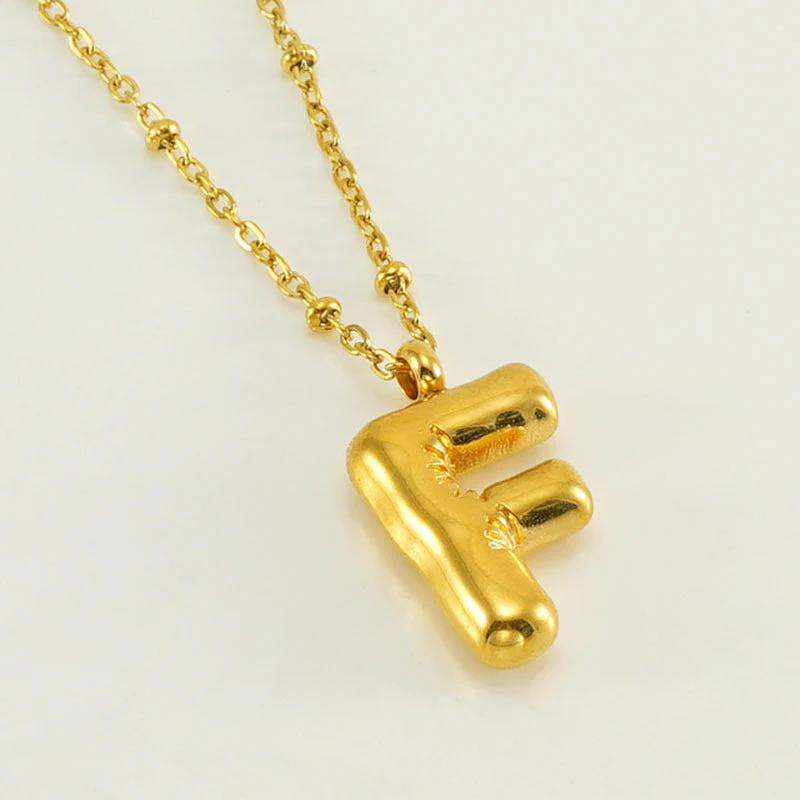 Bubble Letter Initial Necklace (Bundle) - Image 18
