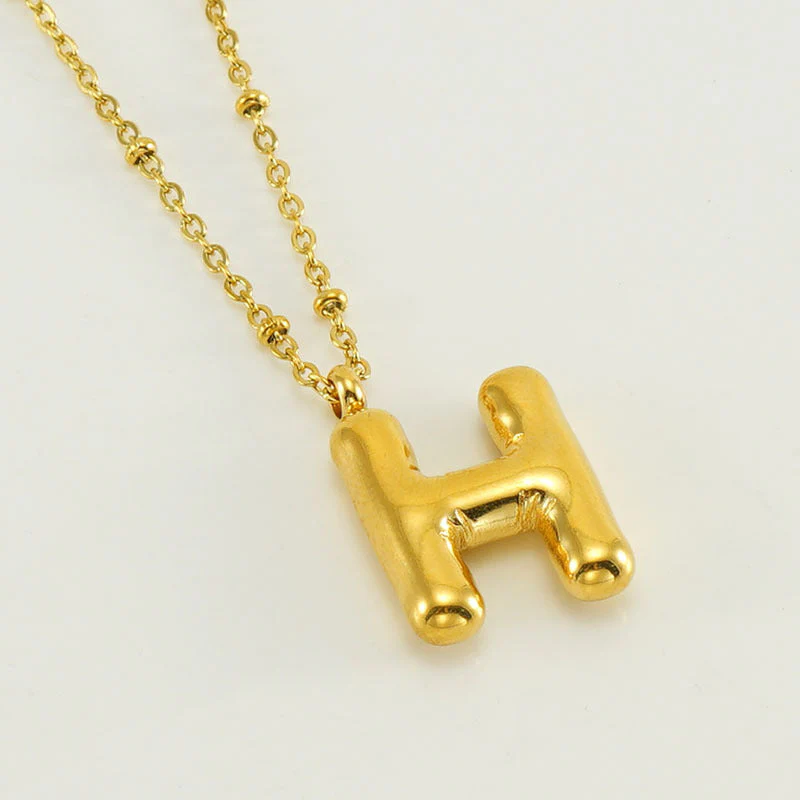 Bubble Letter Initial Necklace (Bundle) - Image 20