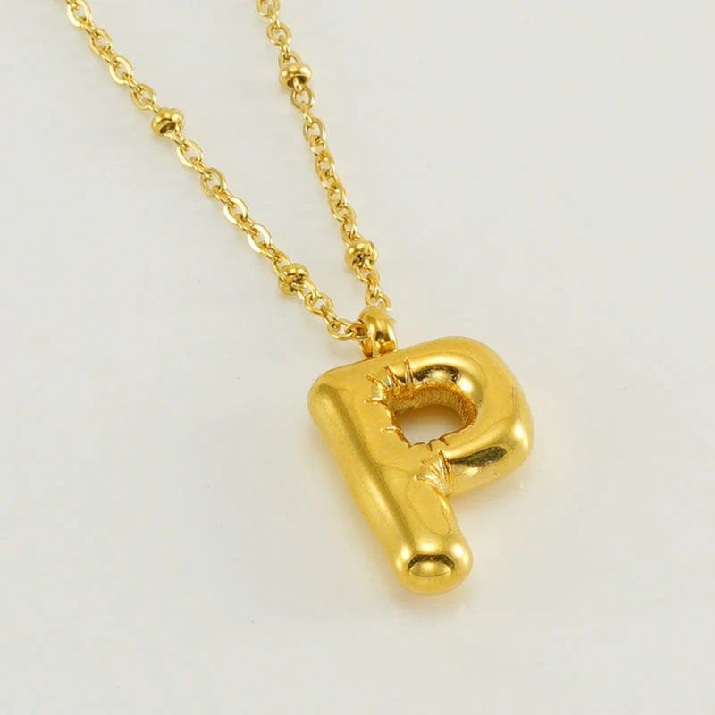 Bubble Letter Initial Necklace (Bundle) - Image 25