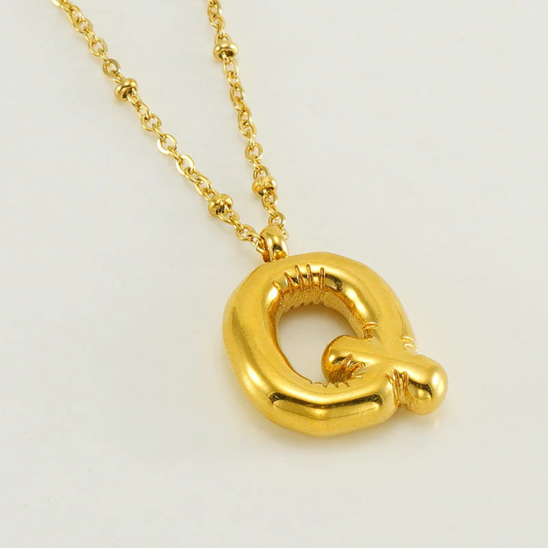 Bubble Letter Initial Necklace (Bundle) - Image 26