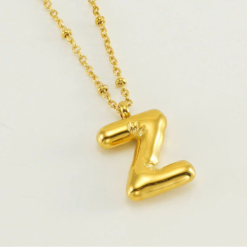 Bubble Letter Initial Necklace (Bundle) - Image 33