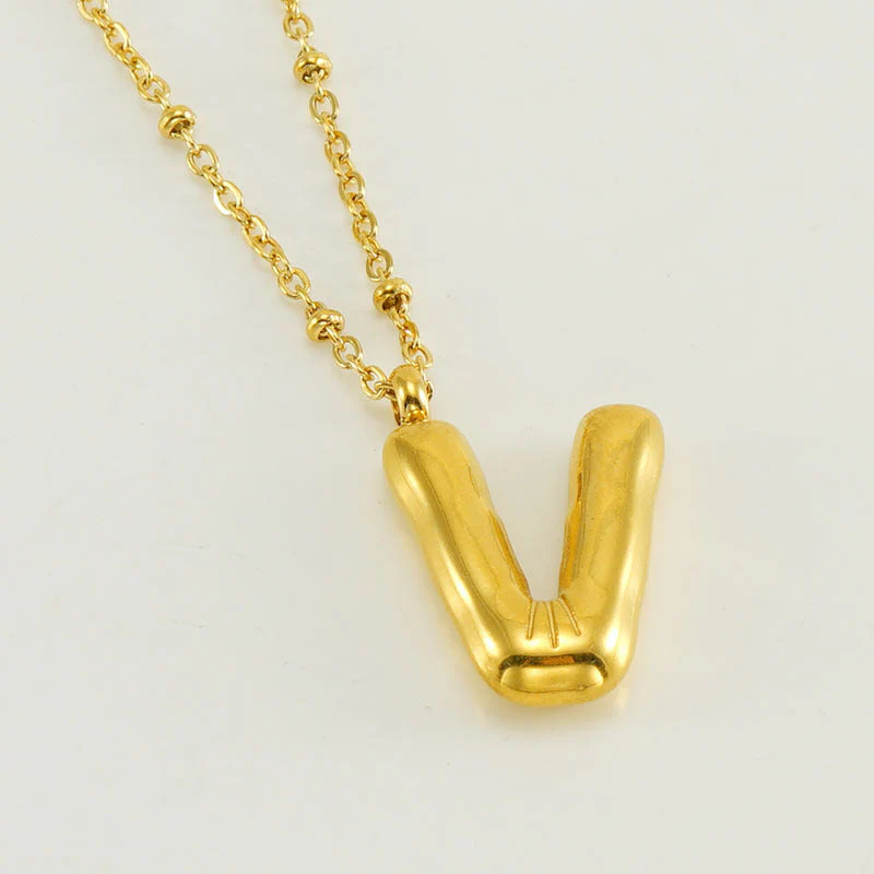 Bubble Letter Initial Necklace (Bundle) - Image 38