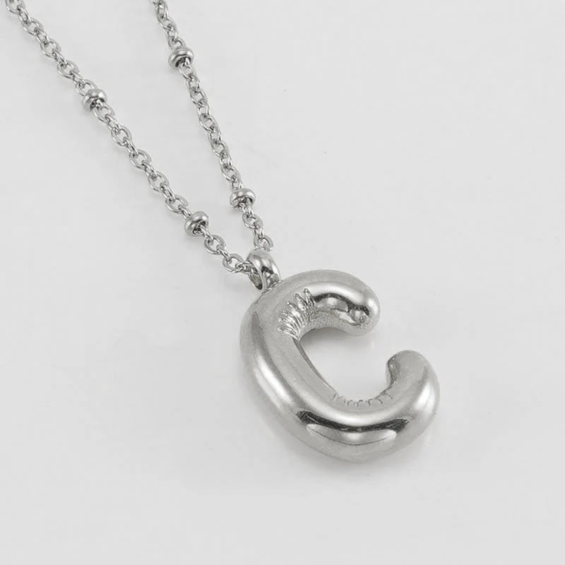Bubble Letter Initial Necklace (Bundle) - Image 41