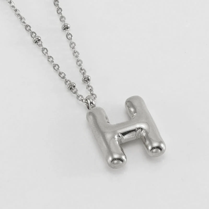 Bubble Letter Initial Necklace (Bundle) - Image 45