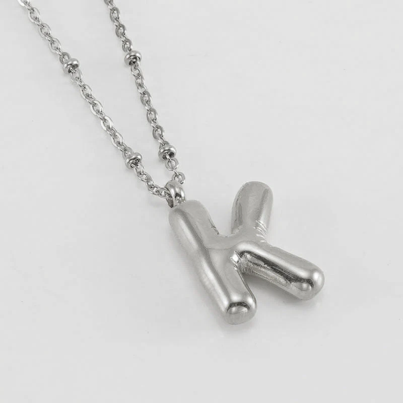 Bubble Letter Initial Necklace (Bundle) - Image 48