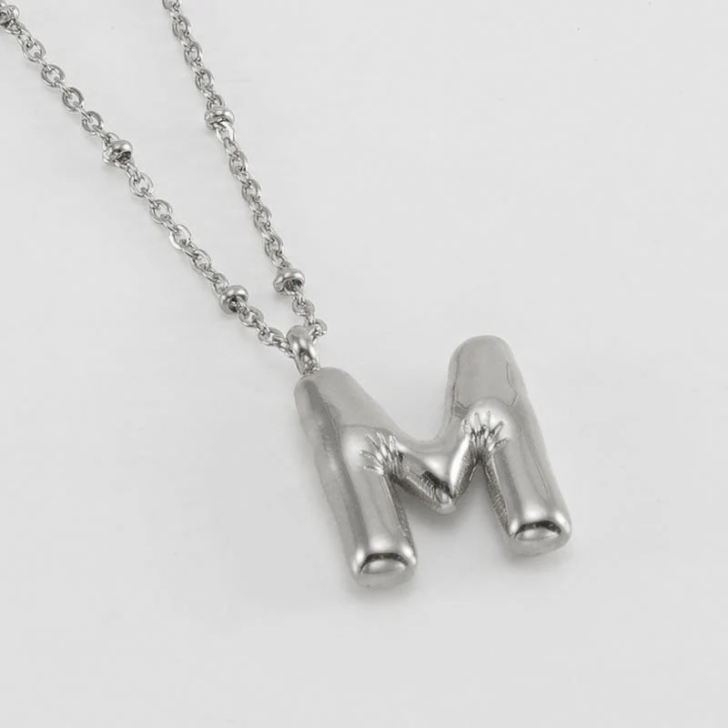 Bubble Letter Initial Necklace (Bundle) - Image 50