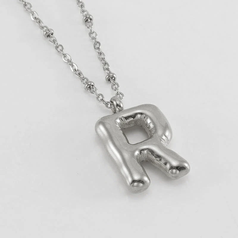 Bubble Letter Initial Necklace (Bundle) - Image 55