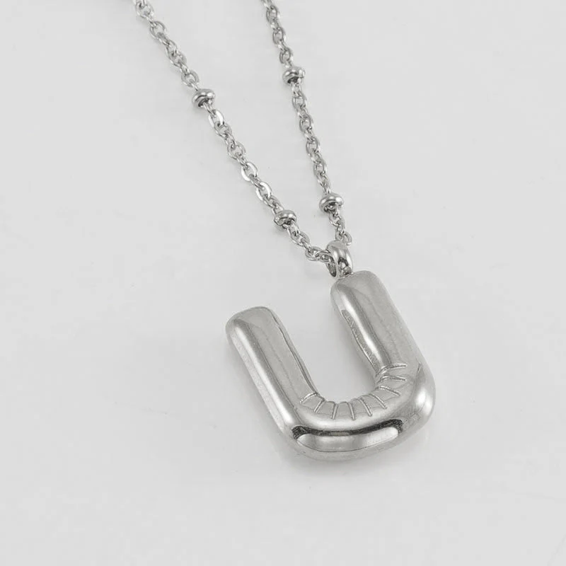 Bubble Letter Initial Necklace (Bundle) - Image 57
