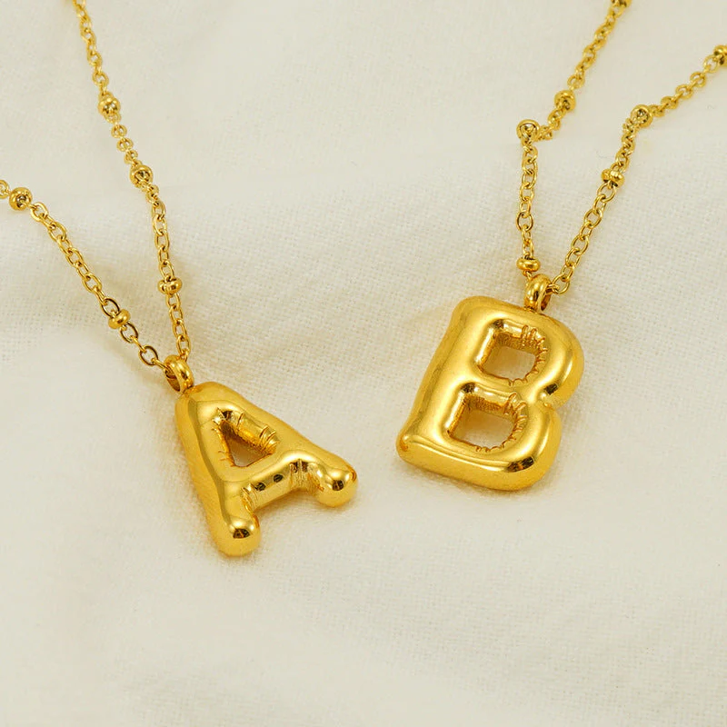 Bubble Letter Initial Necklace (Bundle) - Image 9