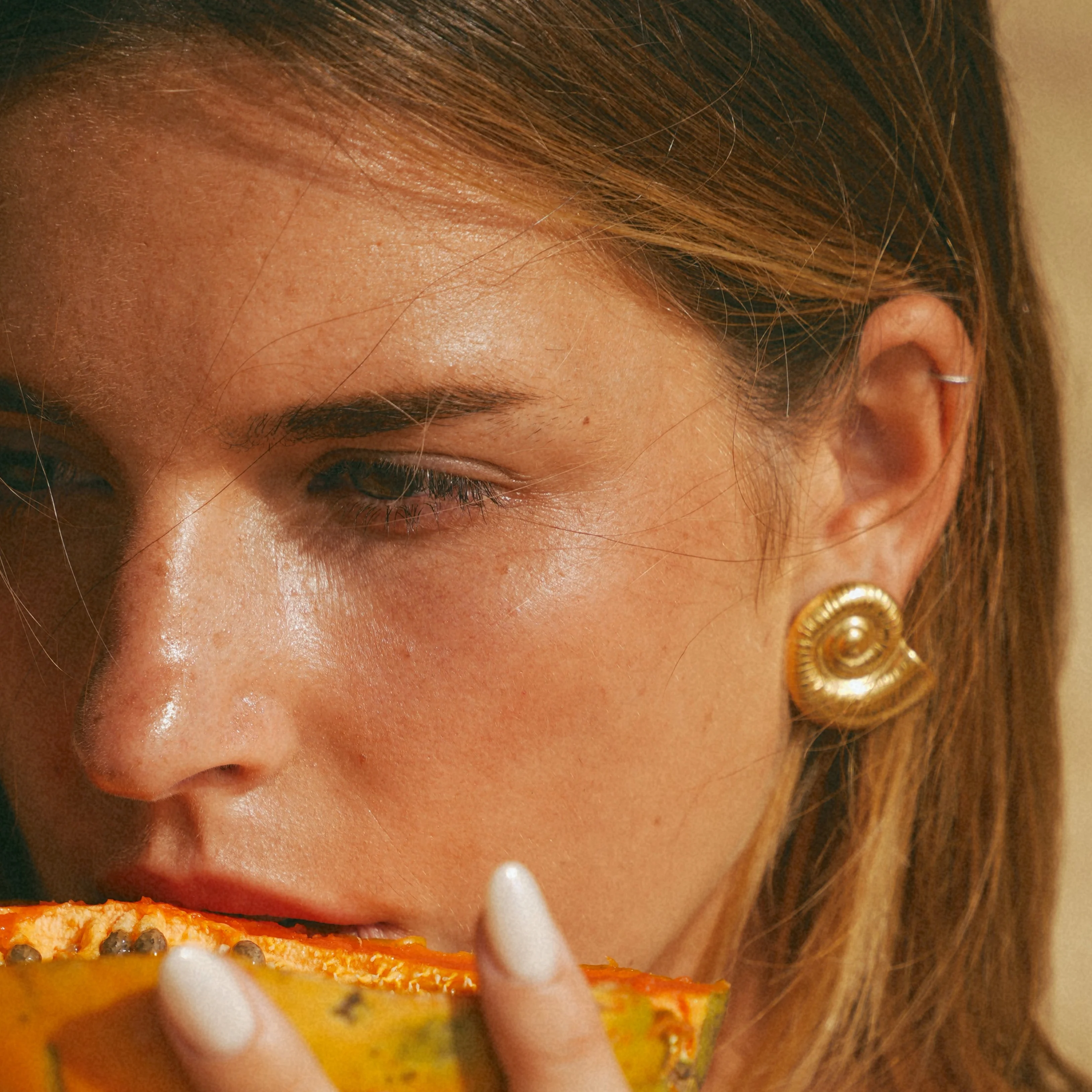 Chunky Shell Earrings - Image 4