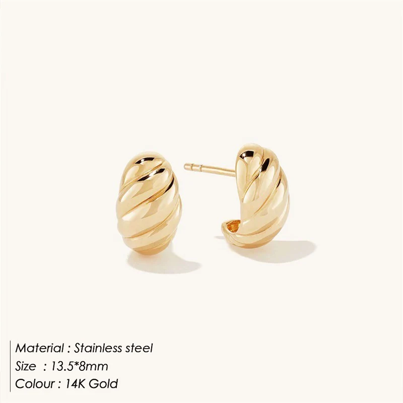 Croissant Huggie Earrings - Image 7