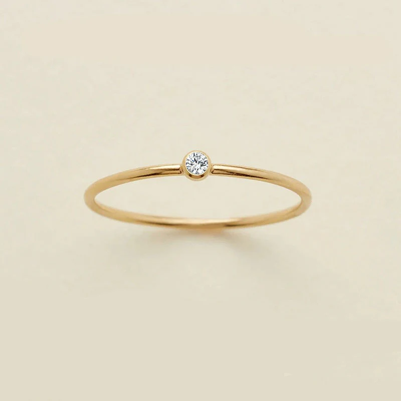 Dainty Birthstone Ring - Image 15