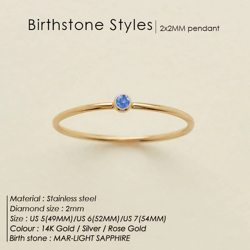 Dainty Birthstone Ring (Bundle) - Image 11