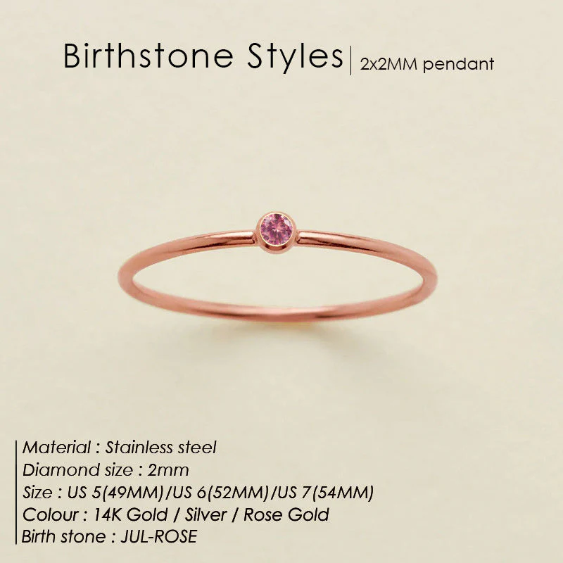 Dainty Birthstone Ring (Bundle) - Image 24