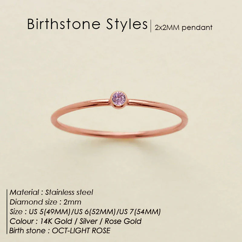 Dainty Birthstone Ring (Bundle) - Image 34