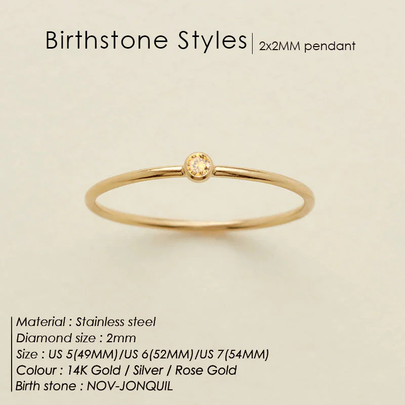 Dainty Birthstone Ring (Bundle) - Image 4