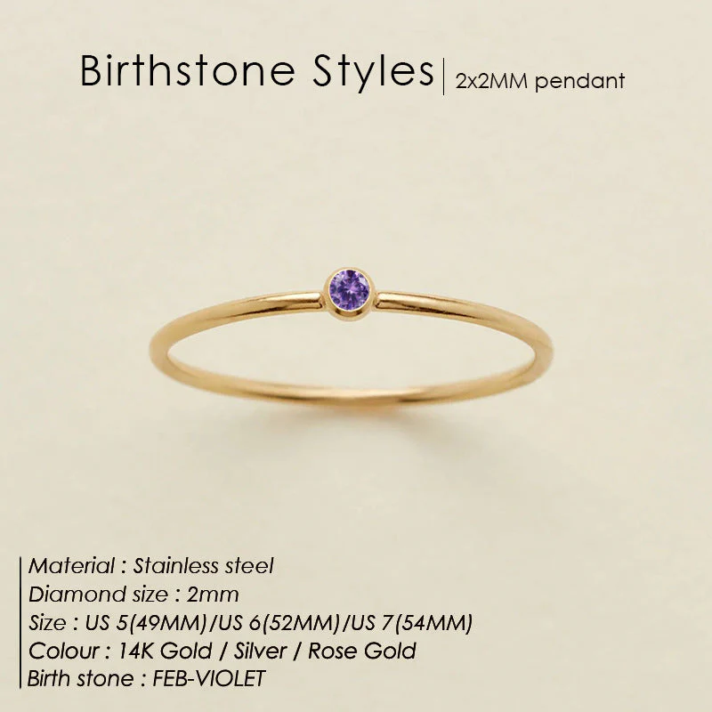 Dainty Birthstone Ring (Bundle) - Image 6