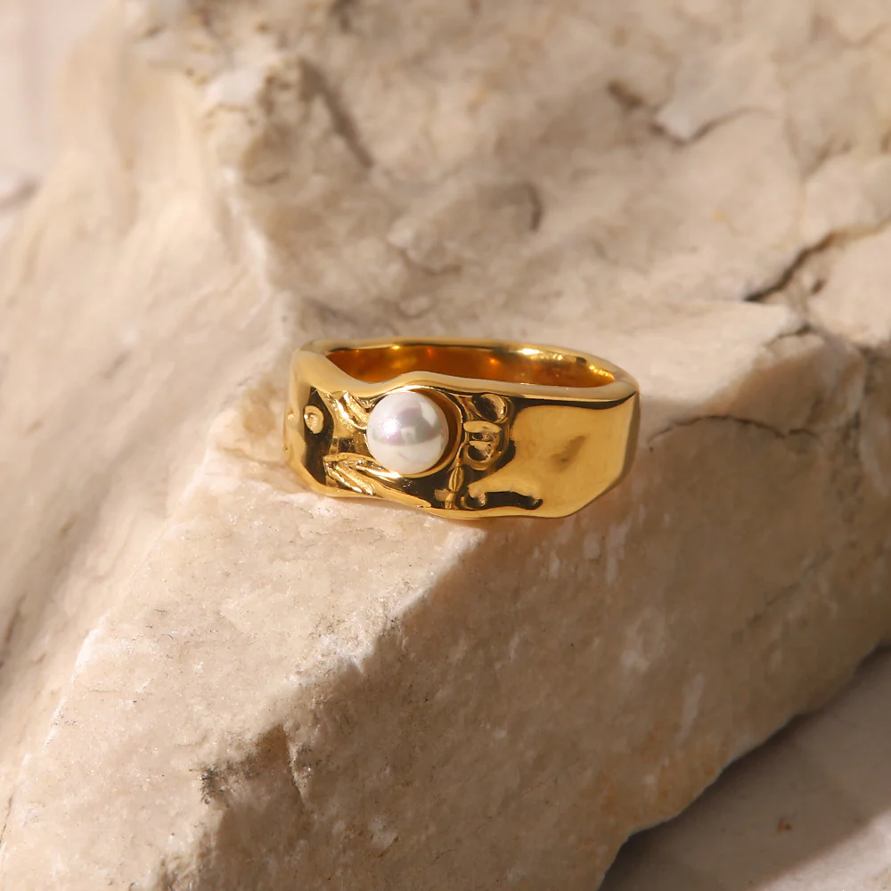 Lava de Oro Pearl Ring - Image 4